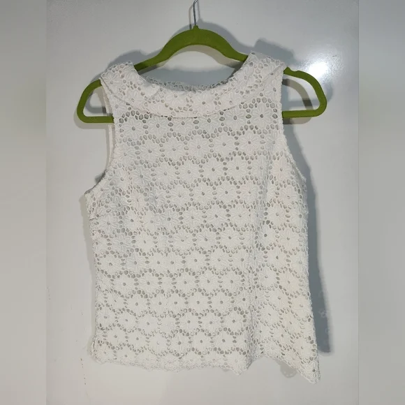 Talbots Embroidery Lace Top, Size 6 - Picture 1 of 7